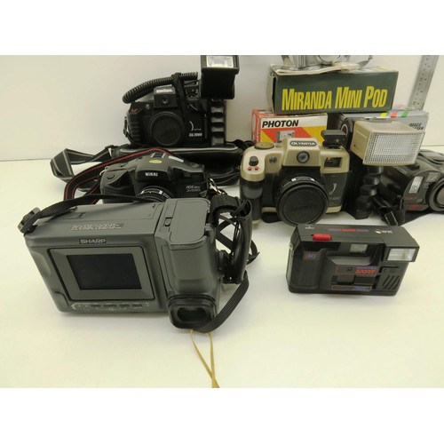 133 - SELECTION OF ASSORTED GOOD QUALITY CAMERAS