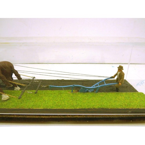 160 - 2 x BRITAINS PLOUGHING HORSES