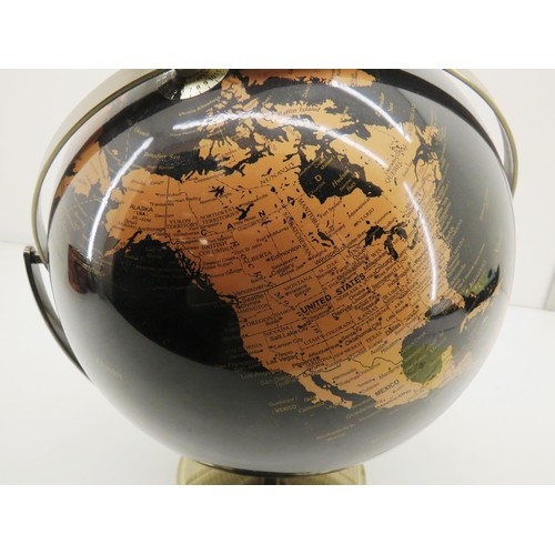 238 - BLACK & GOLD LARGE DESK GLOBE