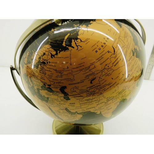 238 - BLACK & GOLD LARGE DESK GLOBE