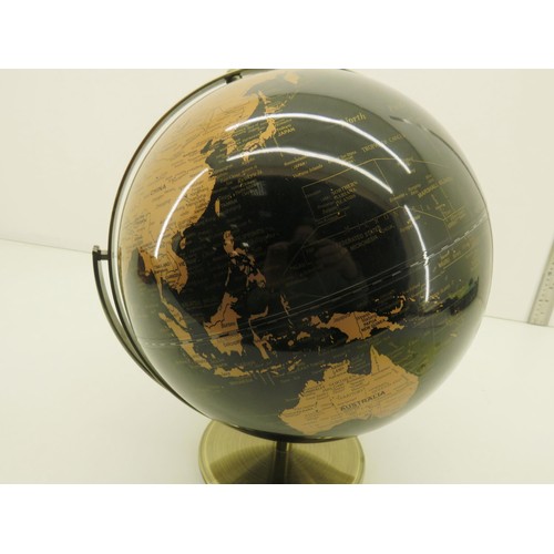 238 - BLACK & GOLD LARGE DESK GLOBE