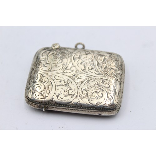 657 - Antique Edwardian 1903 Birmingham STERLING SILVER Vesta / Match Case (20g)