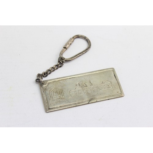 658 - Hallmarked 1991 Birmingham STERLING SILVER Keyring (24g)