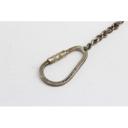 658 - Hallmarked 1991 Birmingham STERLING SILVER Keyring (24g)