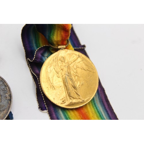 411 - WW1 Medal Pair & Original Ribbons Named 98773 Sgt E. Davis, RA