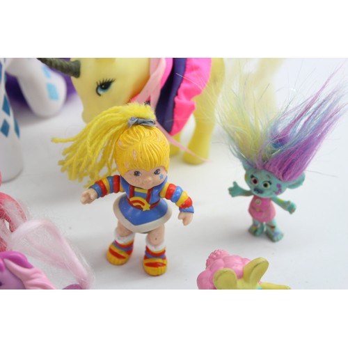 413 - 16 x Assorted TOYS / FIGURES Inc My Little Pony, Care Bear, Trolls Etc