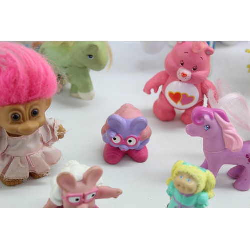 413 - 16 x Assorted TOYS / FIGURES Inc My Little Pony, Care Bear, Trolls Etc