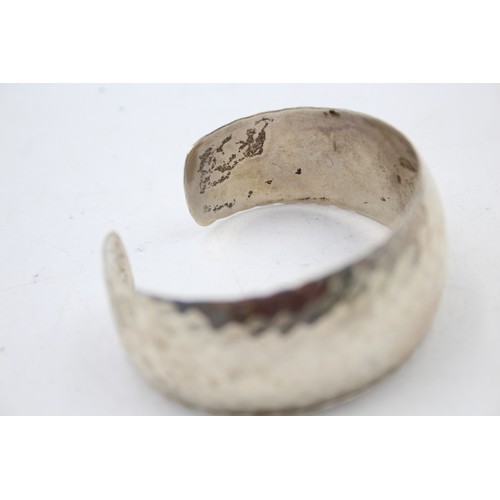 442 - 2 X .925 Textured Bracelets/Bangle (54g)