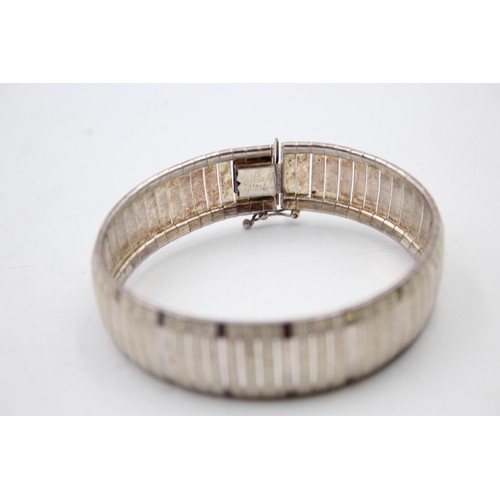 442 - 2 X .925 Textured Bracelets/Bangle (54g)