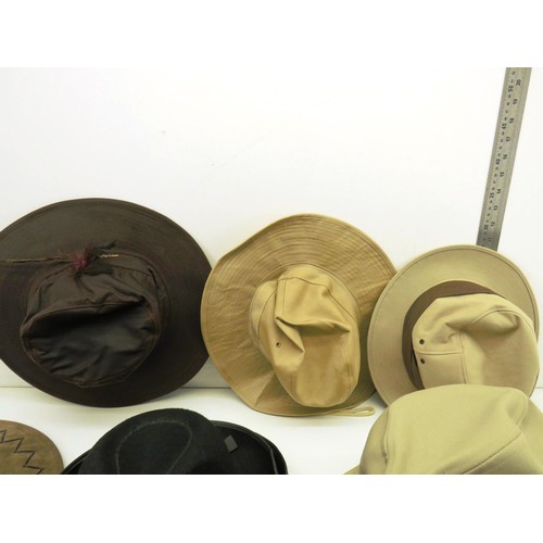 337 - JOBLOT OF ASSORTED MENS HATS INCLUDES TRILBY HATS, COWBOY HATS ETC