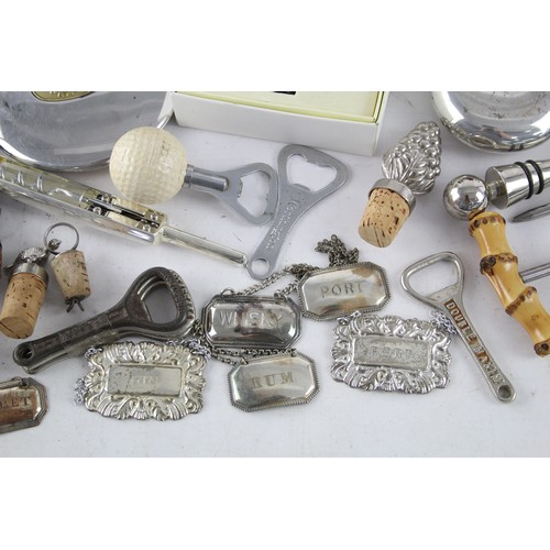 465 - Job Lot Of Assorted BREWERIANA Inc Dalvey Flasks, Cocktail Shaker Etc