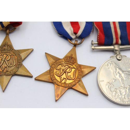 503 - 4 x WW2 Medals Inc Africa, France & Germany Stars