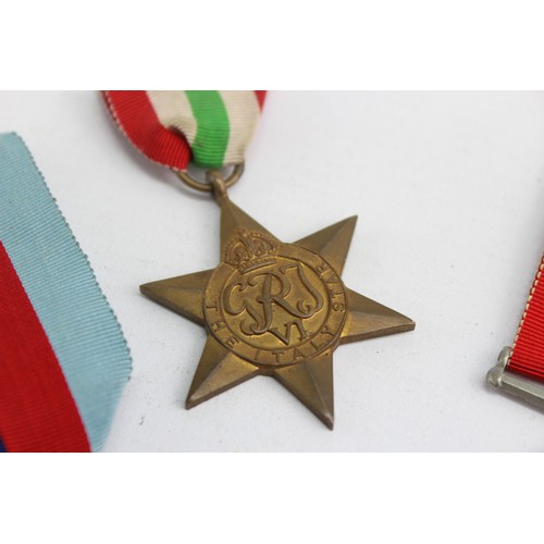 507 - 5 x WW2 Medals Inc Africa & Italy Stars