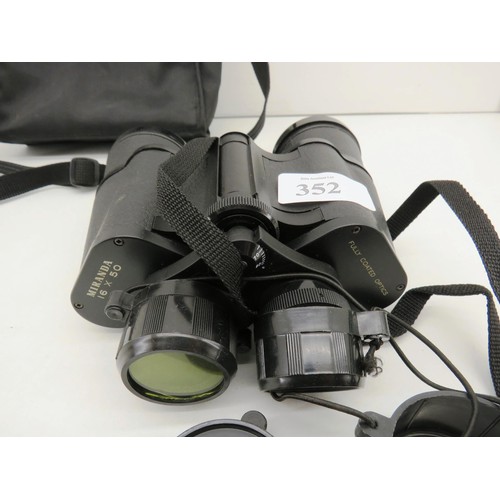 352 - MIRANDA 16 x 50 BINOCULARS WITH CARRYCASE