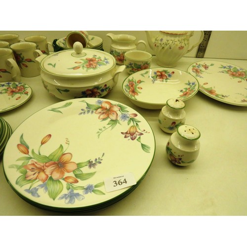 364 - ROYAL DOULTON EXPRESSIONS CARMEL DINNER SET