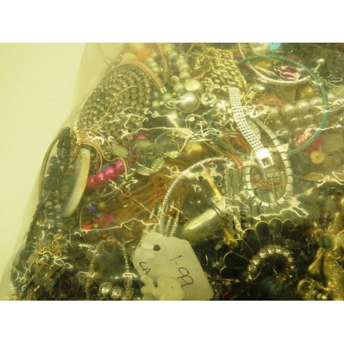 241 - 10KG BAG OF COSTUME JEWELLERY