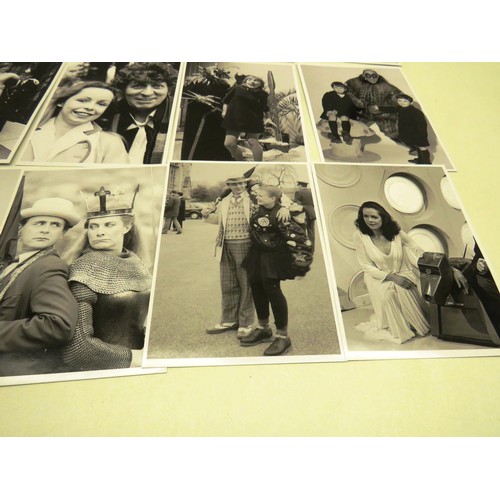 225 - COLLECTION OF DR WHO PHOTOGRAPHS- HARTNELL, TROUGHTON, BAKER - APPROXIMATELY 20