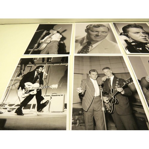 228 - COLLECTION OF ROCK N ROLL PHOTOGRAPHS- TOMMY STEELE, BILL HALEY, BILLY FURY- APPROXIMATELY 20