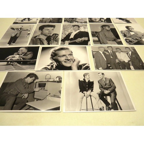 228 - COLLECTION OF ROCK N ROLL PHOTOGRAPHS- TOMMY STEELE, BILL HALEY, BILLY FURY- APPROXIMATELY 20