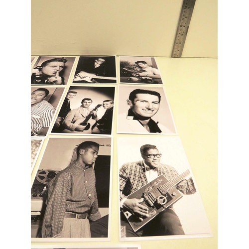 228 - COLLECTION OF ROCK N ROLL PHOTOGRAPHS- TOMMY STEELE, BILL HALEY, BILLY FURY- APPROXIMATELY 20