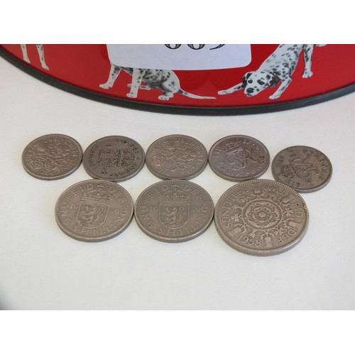 9 - TIN OF MIXED COINS