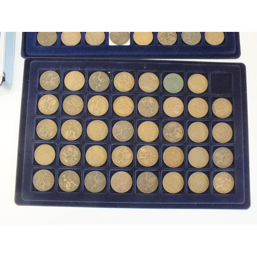 169 - LARGE COLLECTION OF PRE DECIMAL COINS IN METAL CARRY CASE