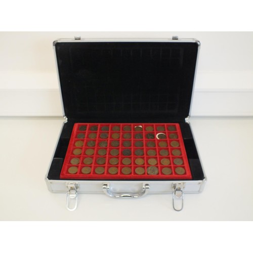 169 - LARGE COLLECTION OF PRE DECIMAL COINS IN METAL CARRY CASE