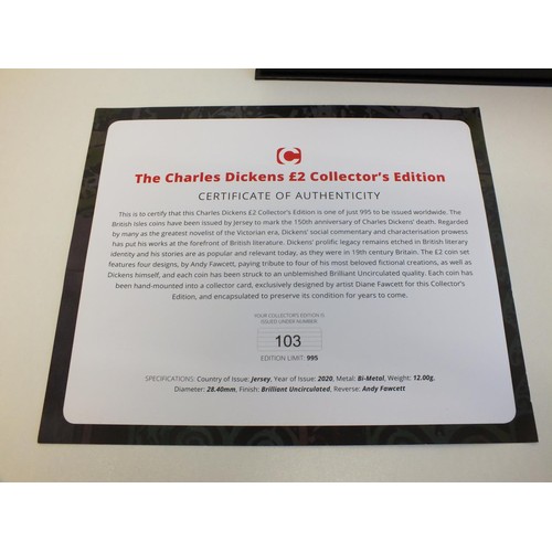 174 - THE CHARLES DICKENS £2 COIN COLLECTOR'S EDITION WITH CERTIFICATE OF AUTHENTICITY