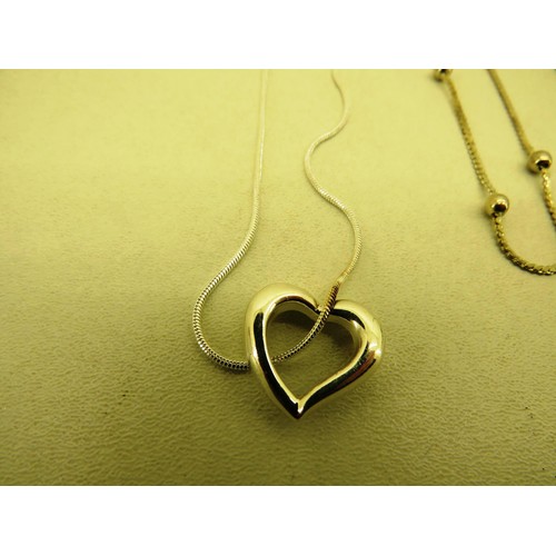 386 - STERLING SILVER PENDANTS AND CHAINS