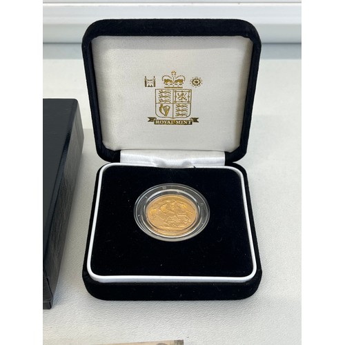 182C - A 2006 GOLD PROOF SOVEREIGN NUMBER SIXTY SEVEN OF A LIMITED EDITION OF 12,500 WORLD WIDE IN A PRESEN... 