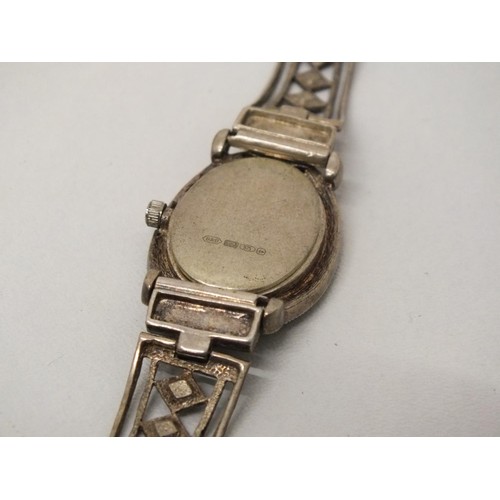 205 - STUNNING SILVER AND MARCASITE VINTAGE LADIES WATCH