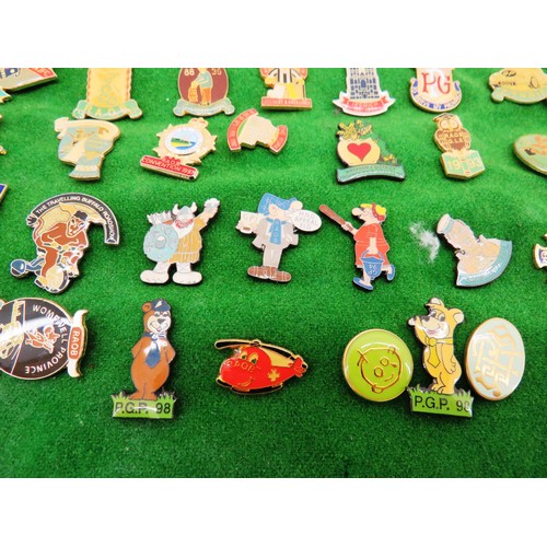 293 - JOBLOT OF ASSORTED BADGES- ADVERTISING, CHARITY, BIRDS AND ANIMALS