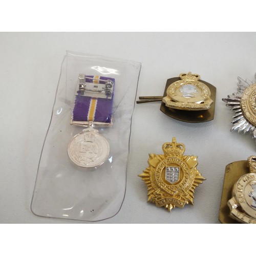 268 - 10 x MILITARY BADGES - CAP BADGES