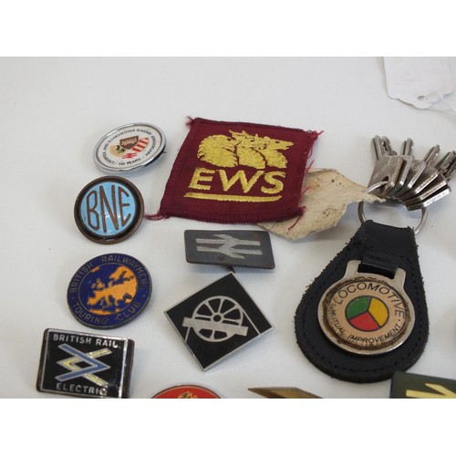 280 - COLLECTION OF ASSORTED RAILWAY BADGES, BUTTONS ETC