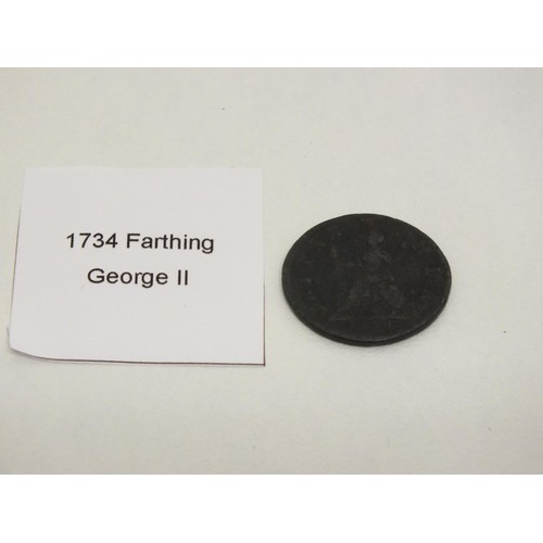 217B - 1734 FARTHINGS - GEORGE II