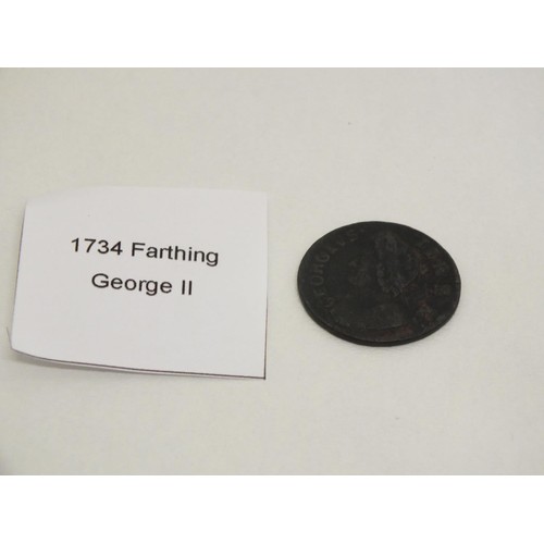 217B - 1734 FARTHINGS - GEORGE II