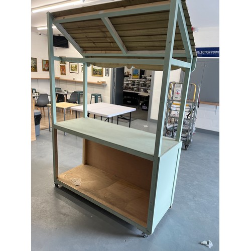 432 - CAFE STAND /COFFEE CART ON WHEELS