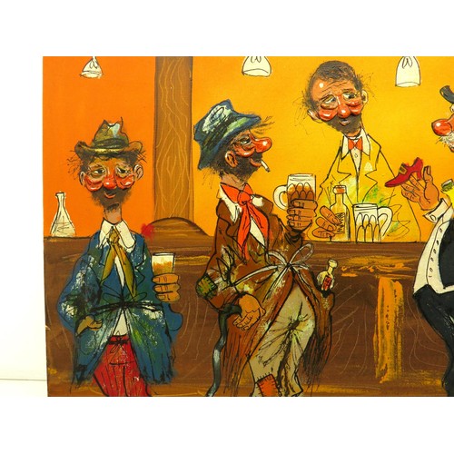 24 - CANVAS PAINTING OF BAR SCENE