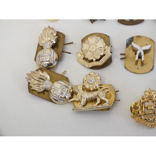 9 - BAG OF MILITARY COLLAR BADGES