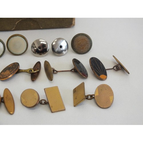 112 - SEVEN SETS OF VINTAGE CUFFLINKS