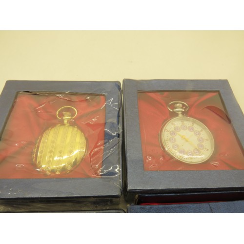 87H - 6 x POCKET WATCHES - NEW