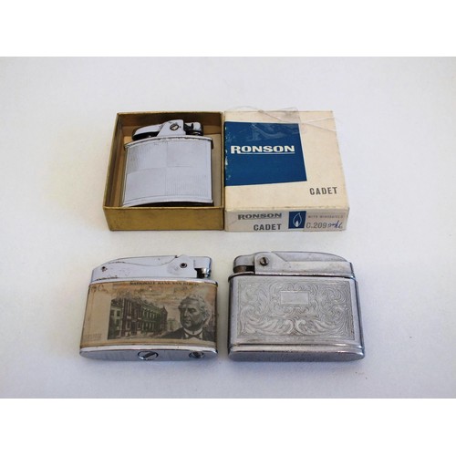 254 - 3 x VINTAGE LIGHTERS INCLUDING BOXED RONSON