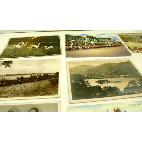 2 - VINTAGE POSTCARD ALBUM PLUS SELECTION OF PICTURE POSTCARDS, VARIOUS POSTCARDS FROM 1930`S AND 1940`S... 