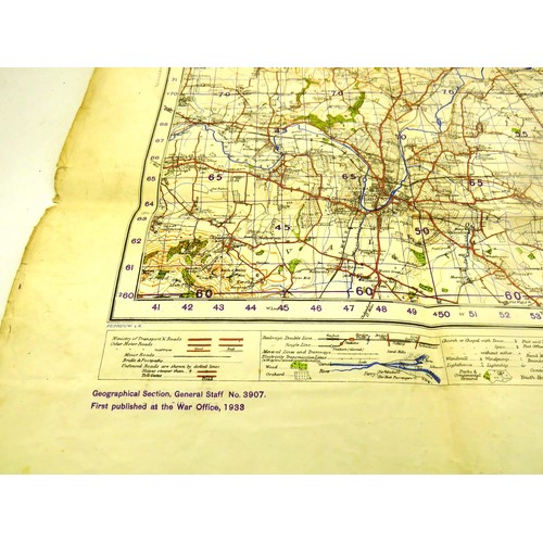 6 - ORDNANCE SURVEY MAP  WAR OFFICE 1940