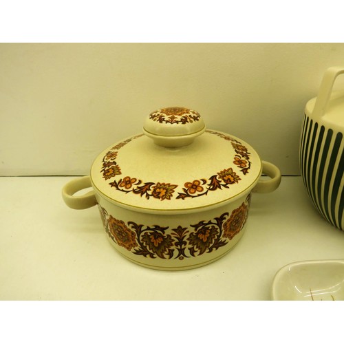 45 - HORNSEA CLASSIC VASE, 2 x STONE HENGE TUREENS DESGINED BY 