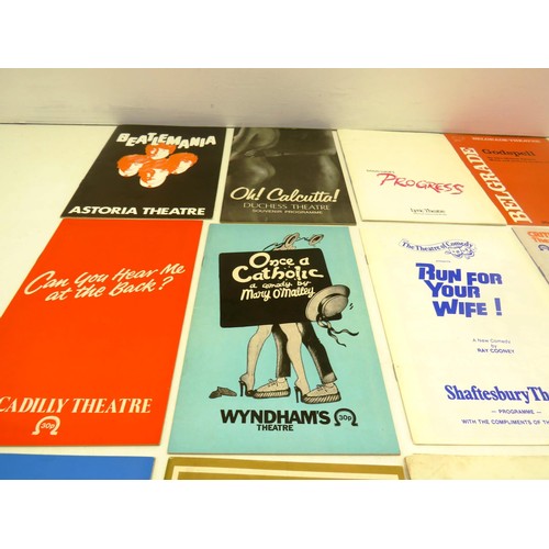 51 - COLLECTION OF OLD THEATRE PROGRAMMES