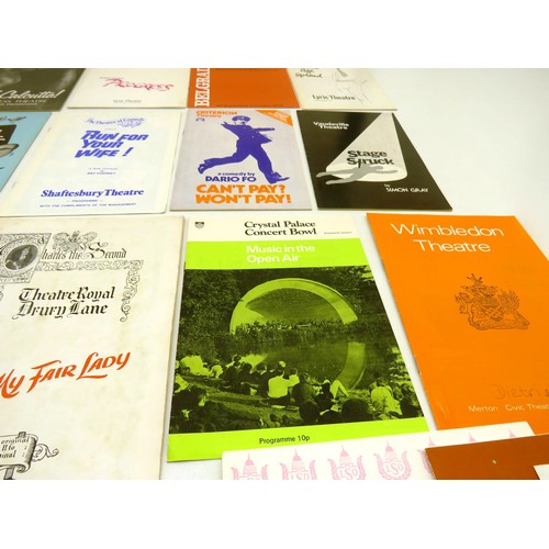 51 - COLLECTION OF OLD THEATRE PROGRAMMES