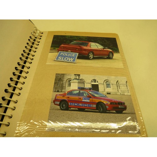 55 - ALBUM OF PHOTOGRAPHS- POLICE CARS, FORD CARS ETC