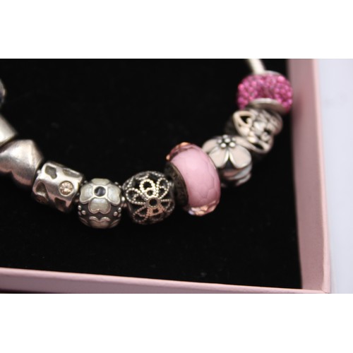 603 - .925 Pandora Bracelet With Charms (52g)