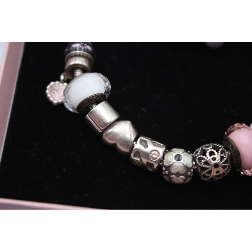 603 - .925 Pandora Bracelet With Charms (52g)